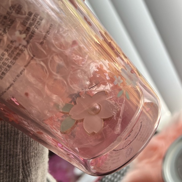 Starbucks Overseas China Cherry Blossom Glass Tumbler 2022 - Picture 5 of 9